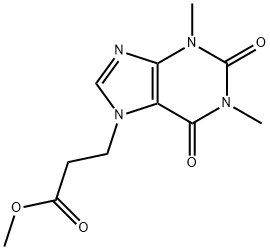 Methyl 3-(1,3-dimethyl-2,6-dioxo-1,2,3,6-tetrahydro-7H-purin-7-yl)propanoate Structure