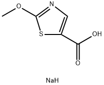 2-甲氧基噻唑-5-羧酸钠, 1401425-33-9, 结构式