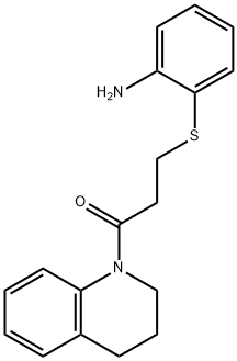 (2-{[3-(3,4-Dihydroquinolin-1(2H)-yl)-3-oxopropyl]thio}phenyl)amine Structure