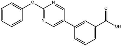3-(2-Phenoxypyrimidin-5-yl)benzoic acid Structure