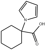 1-(1H-Pyrrol-1-yl)cyclohexanecarboxylic acid 化学構造式