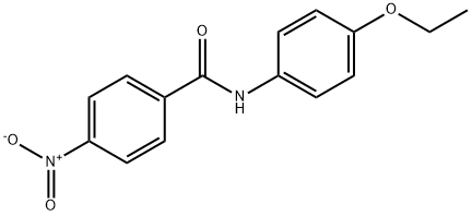 N-(4-乙氧苯基)-4-硝基-苯甲酰胺, 262847-46-1, 结构式