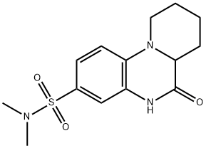N,N-Dimethyl-6-oxo-6,6a,7,8,9,10-hexahydro-5H-pyrido[1,2-a]quinoxaline-3-sulfonamide Structure