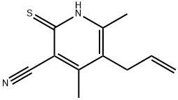 5-烯丙基-4,6-二甲基-2-巯基烟腈, 186337-14-4, 结构式
