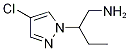 [2-(4-Chloro-1H-pyrazol-1-yl)butyl]amine Struktur
