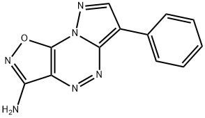 6-Phenylisoxazolo[5,4-e]pyrazolo-[5,1-c][1,2,4]triazin-3-amine Structure
