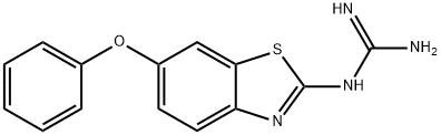 N-(6-Phenoxy-1,3-benzothiazol-2-yl)guanidine Structure