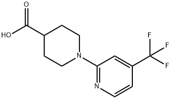 1-[4-(Trifluoromethyl)pyridin-2-yl]piperidine-4-carboxylic acid Structure