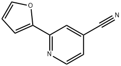 2-(2-Furyl)isonicotinonitrile 化学構造式