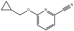 6-(Cyclopropylmethoxy)pyridine-2-carbonitrile Struktur