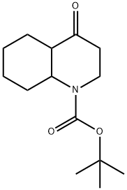 tert-Butyl 4-oxooctahydroquinoline-1(2H)-carboxylate Structure