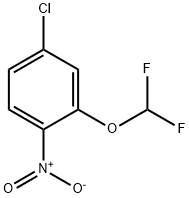 4-Chloro-2-(difluoromethoxy)-1-nitro-benzene Struktur