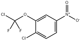 1-Chloro-2-[chloro(difluoro)-methoxy]-4-nitro-benzene Struktur