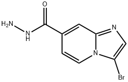 3-Bromoimidazo[1,2-a]pyridine-7-carbohydrazide Structure