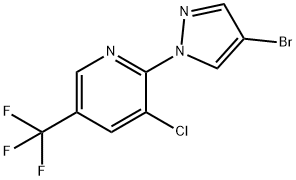 2-(4-Bromo-1H-pyrazol-1-yl)-3-chloro-5-(trifluoromethyl)pyridine Struktur