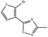 5-(2-溴噻吩-3-基)-3-甲基-1,2,4-噁二唑,1379344-42-9,结构式