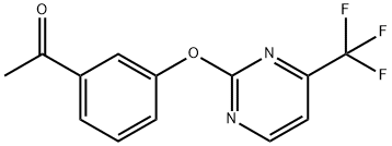 1-(3-{[4-(Trifluoromethyl)pyrimidin-2-yl]oxy}phenyl)ethanone Structure