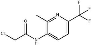 2-氯-N-(2-甲基-6-(三氟甲基)吡啶-3-基)乙酰胺,1308649-80-0,结构式