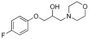 1-(4-Fluorophenoxy)-3-morpholin-4-ylpropan-2-ol 化学構造式