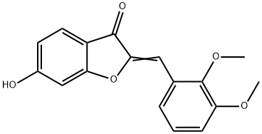 2-[(2,3-二甲氧苯基)亚甲基]-6-羟基-3-苯并呋喃,61429-81-0,结构式