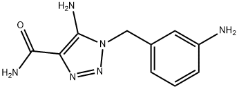 5-AMINO-1-(3-AMINOBENZYL)-1H-1,2,3-TRIAZOLE-4-CARBOXAMIDE Structure