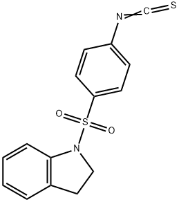 1-[(4-ISOTHIOCYANATOPHENYL)SULFONYL]INDOLINE 结构式