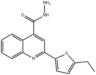 2-(5-乙基噻吩-2-基)喹啉-4-卡巴肼 结构式