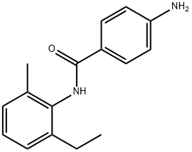 4-AMINO-N-(2-ETHYL-6-METHYLPHENYL)BENZAMIDE 结构式