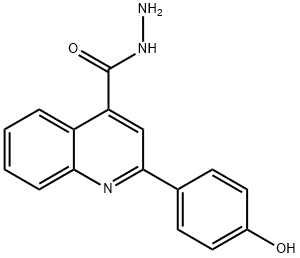 2-(4-羟苯基)喹啉-4-卡巴肼,351329-42-5,结构式