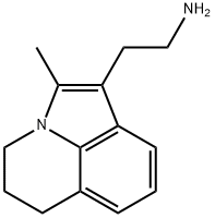 2-(2-METHYL-5,6-DIHYDRO-4H-PYRROLO[3,2,1-IJ]QUINOLIN-1-YL)ETHANAMINE 化学構造式