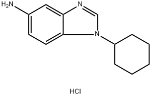 1-CYCLOHEXYL-1H-BENZOIMIDAZOL-5-YLAMINEDIHYDROCHLORIDE Structure