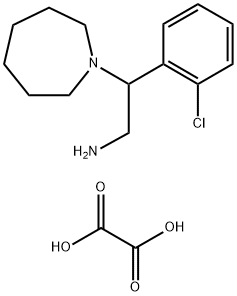 2-AZEPAN-1-YL-2-(2-CHLORO-PHENYL)-ETHYLAMINEHEMIOXALATE 结构式