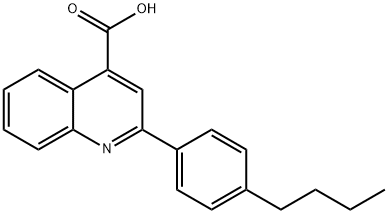 2-(4-BUTYLPHENYL)QUINOLINE-4-CARBOXYLIC ACID Structure