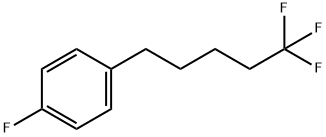1-フルオロ-4-(5,5,5-トリフルオロペンチル)ベンゼン 化学構造式