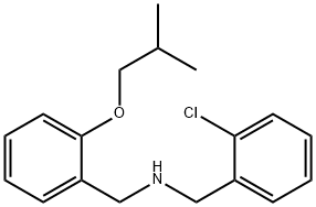 (2-Chlorophenyl)-N-(2-isobutoxybenzyl)methanamine Struktur