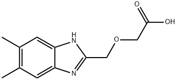 [(5,6-Dimethyl-1H-benzimidazol-2-yl)methoxy]-acetic acid Structure