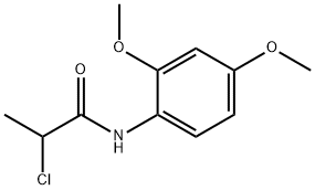 2-Chloro-N-(2,4-dimethoxyphenyl)propanamide Struktur