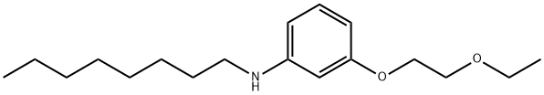 3-(2-Ethoxyethoxy)-N-octylaniline 化学構造式