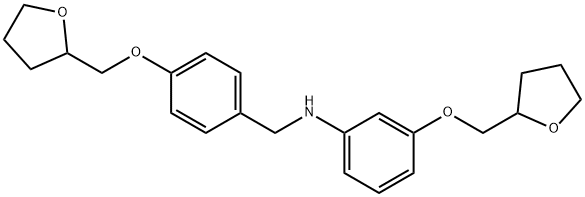 3-(Tetrahydro-2-furanylmethoxy)-N-[4-(tetrahydro-2-furanylmethoxy)benzyl]aniline,1040682-00-5,结构式