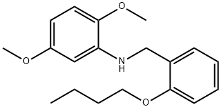 N-(2-Butoxybenzyl)-2,5-dimethoxyaniline Struktur