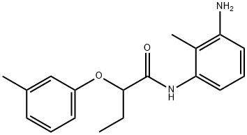 N-(3-Amino-2-methylphenyl)-2-(3-methylphenoxy)-butanamide Struktur