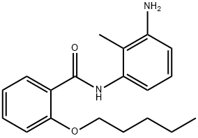 N-(3-Amino-2-methylphenyl)-2-(pentyloxy)benzamide 化学構造式