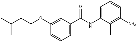 N-(3-Amino-2-methylphenyl)-3-(isopentyloxy)-benzamide Struktur