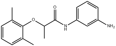 N-(3-Aminophenyl)-2-(2,6-dimethylphenoxy)-propanamide Struktur