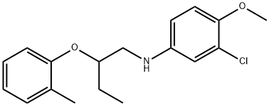 N-(3-Chloro-4-methoxyphenyl)-N-[2-(2-methylphenoxy)butyl]amine Struktur