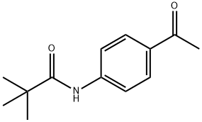 N-(4-乙酰苯基)-2,2-二甲基-丙酰胺,130599-96-1,结构式