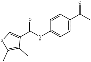 N-(4-Acetylphenyl)-4,5-dimethylthiophene-3-carboxamide|N-(4-乙酰苯基)-4,5-二甲基-噻吩-3-甲酰胺