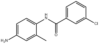 N-(4-Amino-2-methylphenyl)-3-chlorobenzamide 化学構造式