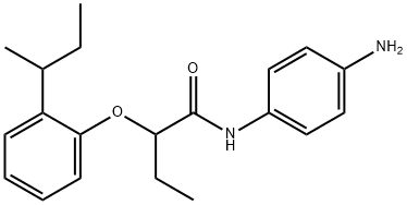 N-(4-Aminophenyl)-2-[2-(sec-butyl)phenoxy]-butanamide Structure