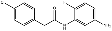 N-(5-Amino-2-fluorophenyl)-2-(4-chlorophenyl)-acetamide 结构式